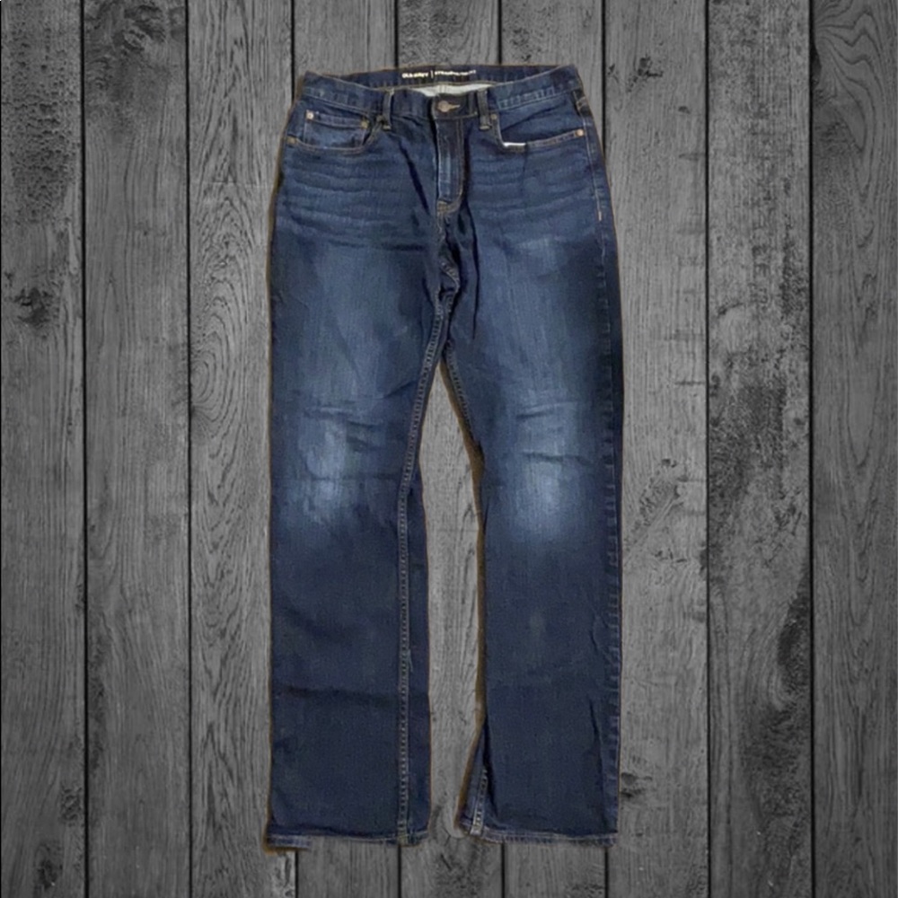 Men’s Old Navy dark wash straight jeans